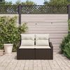 vidaXL Garten-Sofa mit Kissen 123 x 62 x 69 cm Poly-Rattan 42006783 Bild 3