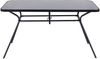 Essgruppe für 6 Personen LIVO Metall 140x80x73 cm Schwarz Bild 5