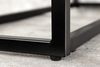 Design Konsole MARMO 110cm schwarz-weiss Marmor-Dekor Metallgestell Bild 5