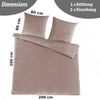 Malika Bettwäsche 200x200 + 2x 80x80 cm Cashmere Touch Bettwäsche, atmungsaktiv, Mikrofaser, 3 teilig, Für Allergiker geeignet, pflegeleicht, angenehm weicher Stoff Bild 4
