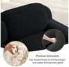 Odikalo 3-Sitzer modular kombinierbar Polstersofa Chaiselongue, Modulares Ecksofa ohne Montage, ergonomisch und haustierfreundlich, aus Cordstoff mit extra-breiten Armlehnen, 32D hochelastische Polsterung für Wohnzimmer und Schlafzimmer Bild 3