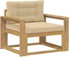 vidaXL Outdoor Mittelsofa Polyester Weiß 3439017 Bild 2