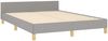 Doppelbett, Bettgestell Modernen ohne Matratze Hellgrau 140x190 cm Stoff d2476e Bild 4