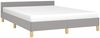 Doppelbett, Bettgestell Modernen ohne Matratze Hellgrau 140x190 cm Stoff d2476e Bild 3
