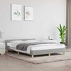 Doppelbett, Bettgestell Modernen ohne Matratze Hellgrau 140x190 cm Stoff d2476e Bild 2