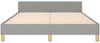 Doppelbett, Bettgestell Modernen ohne Matratze Hellgrau 140x190 cm Stoff d2476e Bild 5