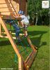 Fungoo Spielturm "My House Spider+", teak,mit Rutsche, Haus mit Holzdach, Griffe, Leiter, Kletterturm und Schaukel Bild 3