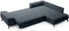 Vente-unique - ARCHIBALD Sofa Stoff Blau - B 206 cm x H 82 cm x L 271 cm Bild 4