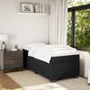 vidaXL Boxspringbett mit Matratze Schwarz 80x200 cm Samt 3285247 Bild 3