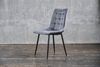 KAWOLA Stuhl CLARA Esszimmerstuhl Velvet grau 88 x 60 x 48 cm Bild 2