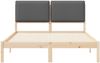 vidaXL Bettgestell mit gepolstertem Kopfteil Dunkelgrau 140 x 200 cm 877835 Bild 5