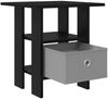 vidaXL Nachttisch Schwarz Eichen-Optik 41 x 40 x 45 cm Holzwerkstoff 8000422 Bild 5