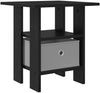 vidaXL Nachttisch Schwarz Eichen-Optik 41 x 40 x 45 cm Holzwerkstoff 8000422 Bild 2