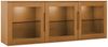 Hängevitrine Enimeta Eiche Natur 160 cm - 3 Türen, Glasböden & LED Bild 5