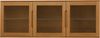 Hängevitrine Enimeta Eiche Natur 160 cm - 3 Türen, Glasböden & LED Bild 4