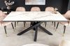riess-ambiente Esstisch MARVELOUS 180-220-260cm weiß-grau / schwarz · bis 12 Personen (Einzelartikel, 1-St), Keramik · Glas · Metall · ausziehbar · Marmor-Design · Industrial Bild 3