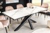 riess-ambiente Esstisch MARVELOUS 180-220-260cm weiß-grau / schwarz · bis 12 Personen (Einzelartikel, 1-St), Keramik · Glas · Metall · ausziehbar · Marmor-Design · Industrial Bild 4