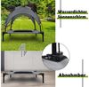 FIVMEN Hundebett Erhöhtes Haustierbett mit Dach für Außen und Innen, Grau, 3 Grössen: M/L/XL Bild 3
