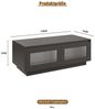 radelldar Couchtisch Wohnzimmertisch Sofatisch mit LED-beleuchtung und 2 Ablagefächern (1-St), matt 108 x 50 x 40cm Bild 4