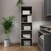 Bücherregal Tetrix Anthrazit 40 x 140 cm mit 5 Fächern Vicco Bild 3