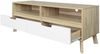 Lowboard MDF und Spanplatte Natur und Weiß Bild 4