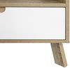 Lowboard MDF und Spanplatte Natur und Weiß Bild 5