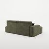 Ecksofa Schlafsofa Sofa VENEDIG Stoff Arena Dunkelgrün Ottomane Links Bild 5