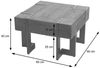 MCW Couchtisch MCW-A15-C, Inklusive Fußbodenschoner, Standfest, Industrial Look, quadratisch Bild 3