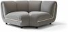 KAWOLA Sessel LAYLA Eckelement Velvet taupe 74 x 99 x 166 cm Bild 3