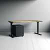 ASSMANN Rollcontainer Pontis mit Metallfront und 4 Schubladen Anthrazit 42x58x53cm Holz Bild 2