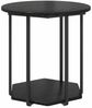 vidaXL Beistelltisch-Set mit Regal 2 pcs Schwarz Eichen-Optik 869714 Bild 5