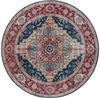 Vintage Teppich Sylla - indigo-blau - 160 cm Durchmesser Bild 5