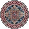 Vintage Teppich Sylla - indigo-blau - 160 cm Durchmesser Bild 4