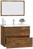 vidaXL 2-tlg. Badmöbel-Set Räuchereiche Holzwerkstoff 815735 Bild 5