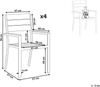 Gartenstuhl 4er Set PRATO Grau Bild 2