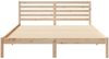vidaXL Bettrahmen mit Kopfteil Braun 160 x 210 cm Massives Kiefernholz 872314 Bild 5
