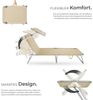 tectake Gartenliege 2er Set Gartenliege, Kombiset, 2 St, 2er, klappbar Bild 3