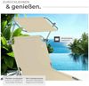tectake Gartenliege 2er Set Gartenliege, Kombiset, 2 St, 2er, klappbar Bild 4