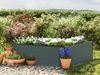 GFP HALFSIZE Aluminium Hochbeet - Platzsparendes & Stabiles Gartenbeet in Anthrazit - 119 x 119 x 39 cm - Ideales halbhohes Modell für Familien-Gartenspaß Bild 1