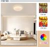 ZMH LED Deckenleuchte Sternenhimmel Weiß Schlafzimmer Deckenlampe 12W Runde Deckenbeleuchtung Bild 5