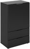 Kommode Sideboard Highboard 2 Schubladen 1 Tür DARK 5 Schwarz Bild 4