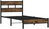 vidaXL Bettgestell ohne Matratze mit Kopfteil Sonoma-Eiche 100x190 cm 4017194 Bild 3
