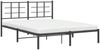 vidaXL Bettgestell mit Kopfteil Metall Schwarz 160x200 cm 355564 Bild 4
