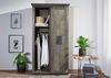 Schrank Mango 100x60x190 grau lackiert RAILWAY #216 Bild 2