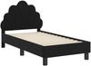 vidaXL Kinderbettgestell mit Kopfteil Schwarz 70 x 140 cm Samt 42011136 Bild 4