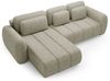 Ecksofa Schlafsofa Sofa CARIA in Stoff Quelle Ecru Ottomane Links Bild 2