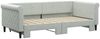 vidaXL Tagesbett Ausziehbar Hellgrau 90x190 cm Samt 3197784 Bild 3