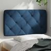 vidaXL Bett Kopfteil-Kissen Blau 80 cm Stoff (1-tlg) Bild 2