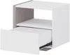 Vente-unique - NAPOLI Bedside table Holz, Platte SchokoladenbraunWeiß - B 39 cm x H 43 cm x L 46,4 cm Bild 5