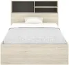 Vente-unique - VARDIEL Bett Holz, Platte GrauBeige - B 127,4 cm x H 110 cm x L 217,6 cm Bild 4
